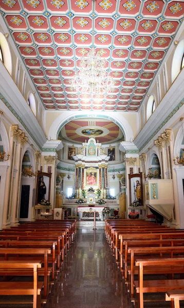 Intérieur Sanctuaire Madonna Della Neve Dans Village Zungri Sep 2022 — Photo