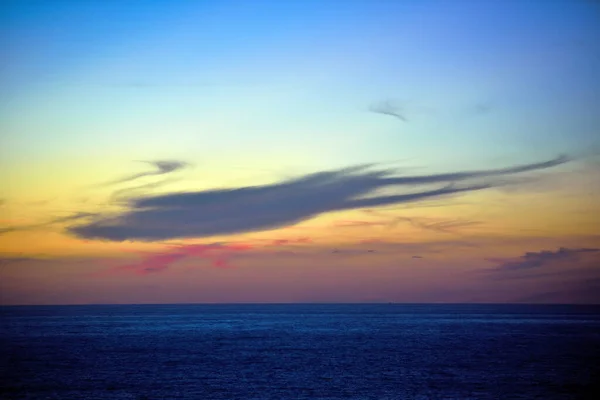 Sunset Sea Capo Vaticano Calabria Italy — Stock Photo, Image
