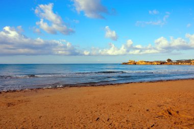 Punta braccetto Plajı Ragusa Sicilya, İtalya
