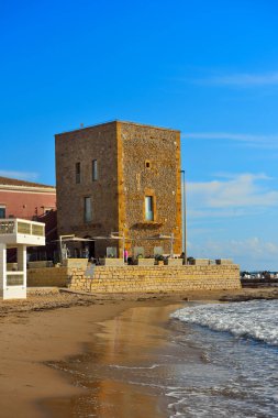 Scalambri kulesi punta secca Sicilya İtalya