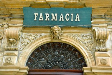 Unesco 'nun Antik Eczane Kartia Dünya Mirası Sitesi 22 Eylül 2022 Scicli Sicilya İtalya