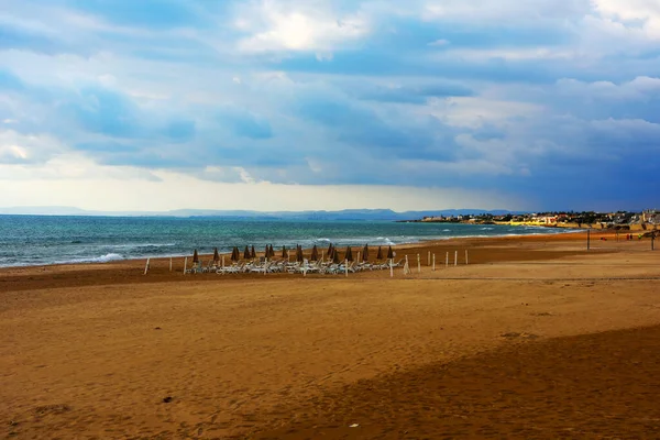 stock image beach in scoglitti Sicily Italy