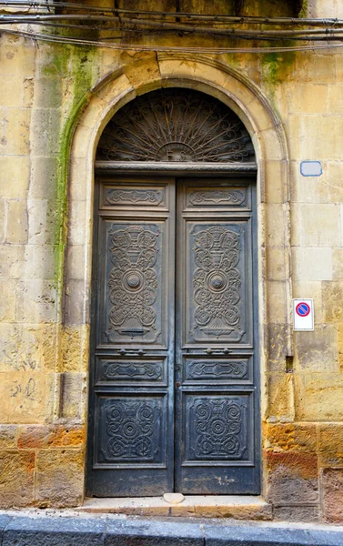 Portal Historic Center Enna Sicily Italy — Stock Photo, Image