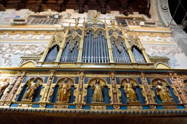 Santa Maria della Ziyaretine adanmış katedralin içi. Unesco Ulusal Anıtı 27 Eylül 2022.
