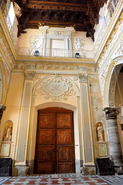 Interiér Katedrály Věnované Santa Maria Della Visitation Unesco Národní Památka — Stock fotografie