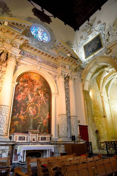 Belső Tér Katedrális Szentelt Santa Maria Della Visitation Unesco Nemzeti — Stock Fotó
