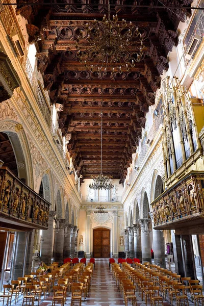 Interieur Van Kathedraal Gewijd Aan Santa Maria Della Visitation Unesco — Stockfoto