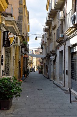 Sicilya köyünün tarihi merkezi 27 Eylül 2022 Enna Sicilya İtalya