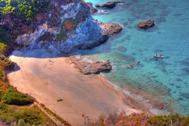 the coast and the sea at capo Vaticano Calabria Italy