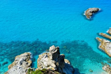 the coast and the sea at capo Vaticano Calabria Italy