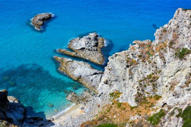 the coast and the sea at capo Vaticano Calabria Italy
