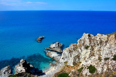 the coast and the sea at capo Vaticano Calabria Italy