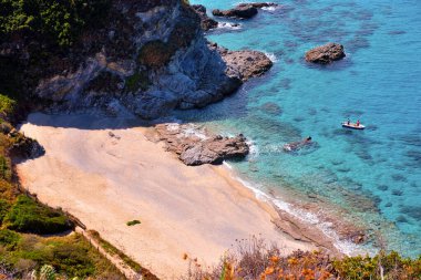 the coast and the sea at capo Vaticano Calabria Italy