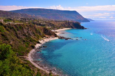 the coast and the sea at capo Vaticano Calabria Italy