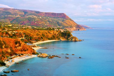 the coast and the sea at capo Vaticano Calabria Italy