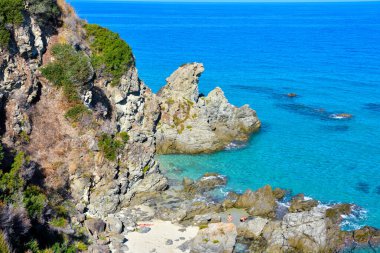 the coast and the sea in zambrone vibo valentia calabria italy