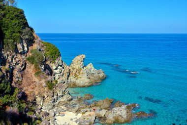 the coast and the sea in zambrone vibo valentia calabria italy