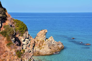 the coast and the sea in zambrone vibo valentia calabria italy