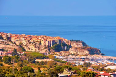 panorama taken from the hills of Tropea Calabria Italy