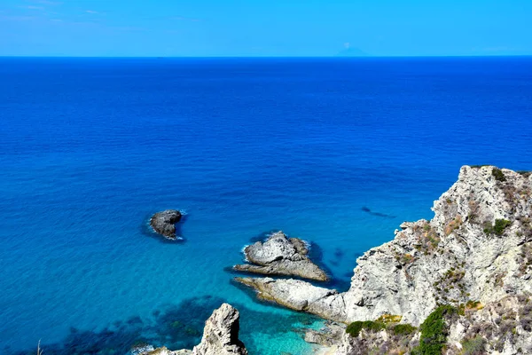 the coast and the sea at capo Vaticano Calabria Italy