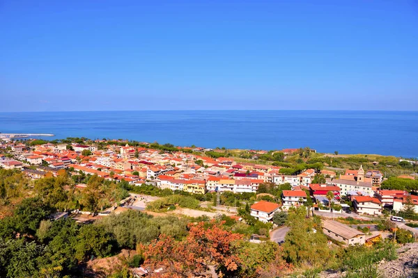 panorama taken from the hills of Tropea Calabria Italy