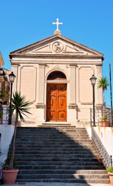 church of Santa Maria of porto salvo scilla Italy clipart