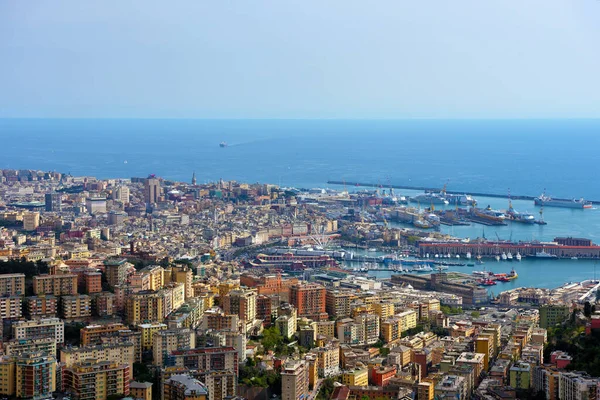 Panorama Urbano Génova Seu Porto 2023 Génova Itália — Fotografia de Stock