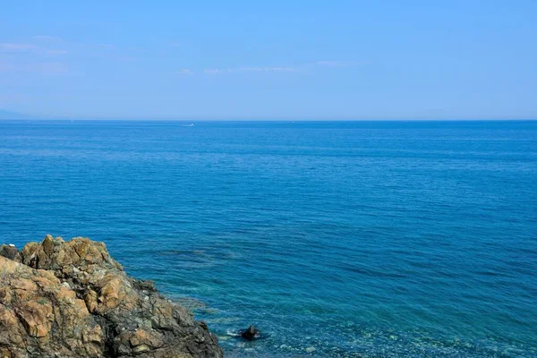 Costa Mar Entre Cogoleto Varazze Liguria Itália — Fotografia de Stock