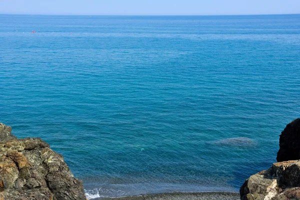 Die Küste Und Das Meer Zwischen Cogoleto Und Varazze Ligurien — Stockfoto
