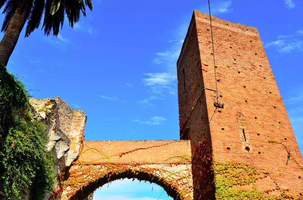 Papone Tower Noli Savona Italia — Foto Stock