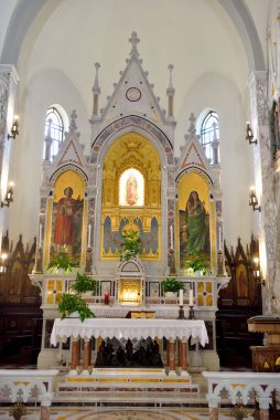  Santo Stefano Kilisesi 'nin içinde. Guadalupe leydimizin mabedi. 12 Ağustos 2024 Santo stefano d' aveto İtalya.