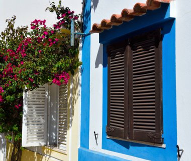 Ferragudo Algarve PortugalLingua 'nın tarihi merkezinin karakteristik köşeleri: İngilizce