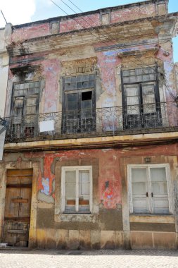 the old town in olhao algarve portugal