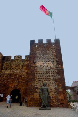 Silves Kalesi Mağribi tarzı algarve Portekiz