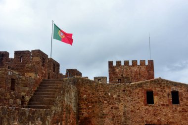 Silves Kalesi Mağribi tarzı algarve Portekiz