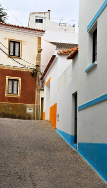 Eski Aljezur Algarve Portekiz 'deki pitoresk evler