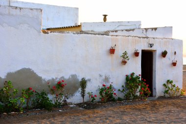 Bolnuevo Murcia İspanya 'da tipik bir sahil evi.