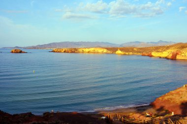 Bolnuevo murcia İspanya 'nın kıyısında