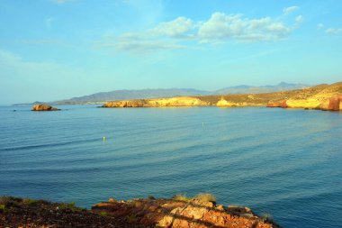 Bolnuevo murcia İspanya 'nın kıyısında