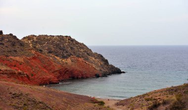 Bolnuevo murcia İspanya 'nın kıyısında