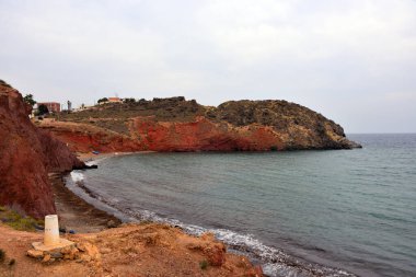 Bolnuevo murcia İspanya 'nın kıyısında