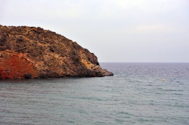 Bolnuevo murcia İspanya 'nın kıyısında