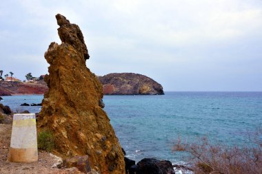  Bolnuevo Mazarron Murcia İspanya 'nın kıyısında.
