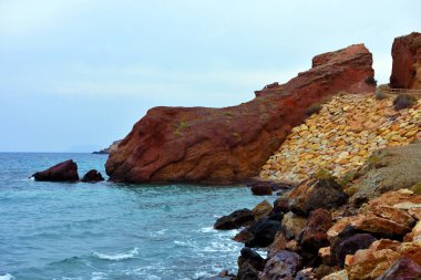  Bolnuevo Mazarron Murcia İspanya 'nın kıyısında.