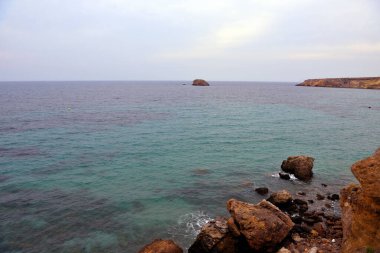  Bolnuevo Mazarron Murcia İspanya 'nın kıyısında.