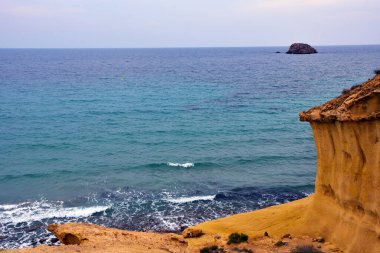  Bolnuevo Mazarron Murcia İspanya 'nın kıyısında.