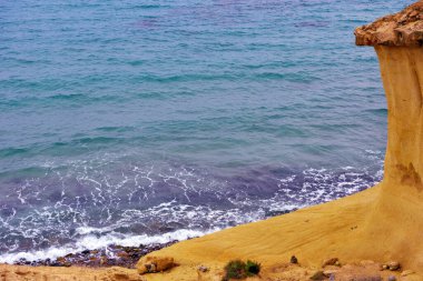  Bolnuevo Mazaron Murcia İspanya 'nın kıyısında.