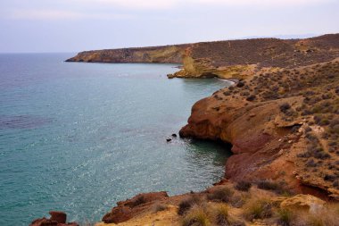  Bolnuevo Mazarron Murcia İspanya 'nın kıyısında.