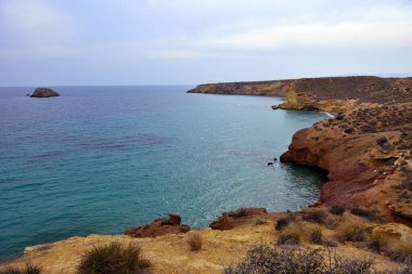  Bolnuevo Mazarron Murcia İspanya 'nın kıyısında.