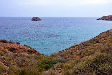  Bolnuevo Mazarron Murcia İspanya 'nın kıyısında.